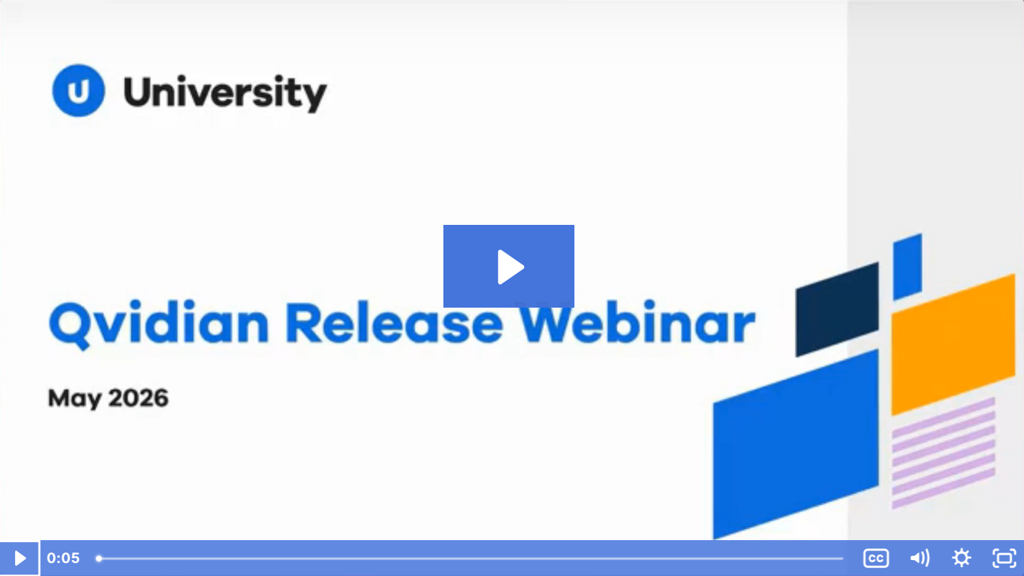 May 2026 Release Webinar